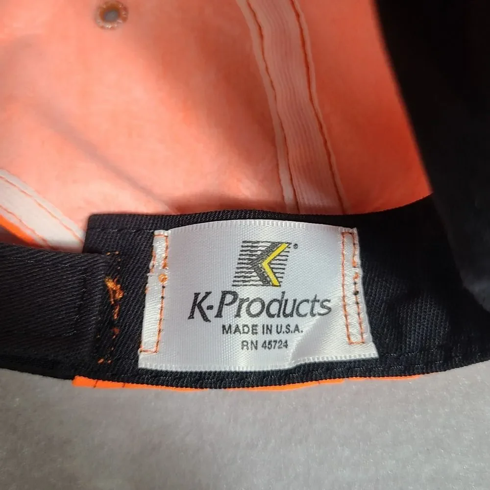 Blaze Orange Hunting Cap Kimball South Dakota Pheasant Adjustable Hat